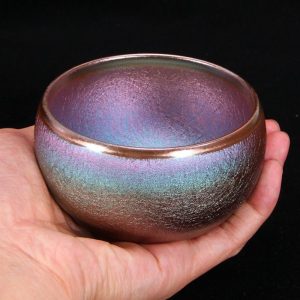 4.7 Fl Oz/140 Ml Crystal Blue Hare’s Fur Style Jian Zhan Ware Tea Cup