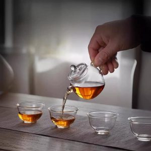 3.4 Fl Oz/100 Ml Antique Hand-painted Flower Porcelain Miniature And Mini Teapot