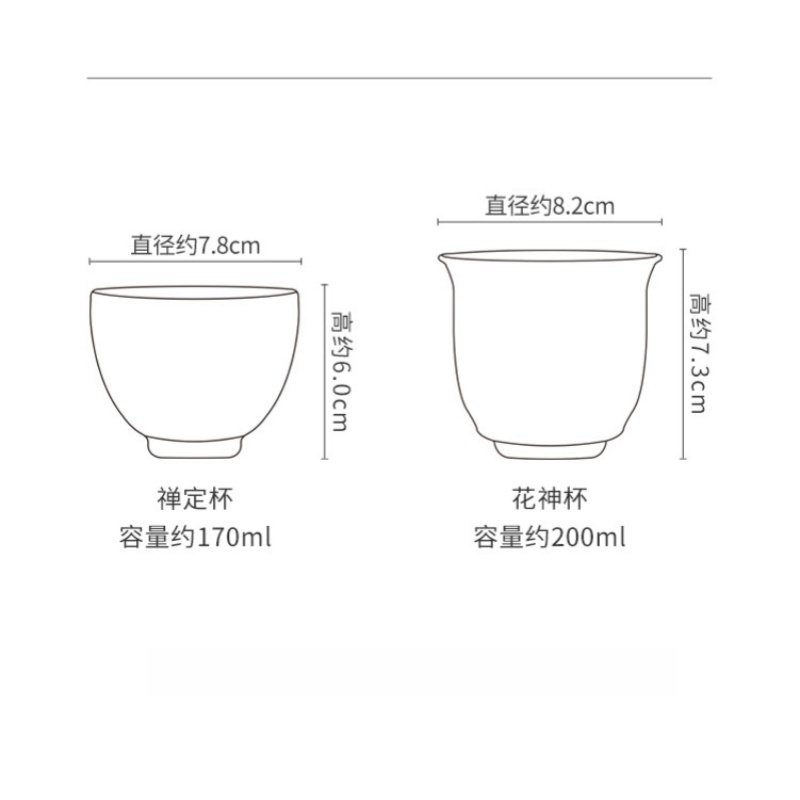 8.1 Fl Oz/240 Ml Blue And White Porcelain Antique Chinese Ceramic Tea Cups 8.1 Fl Oz/240 Ml Blue And White Porcelain Antique Chinese Ceramic Tea Cups