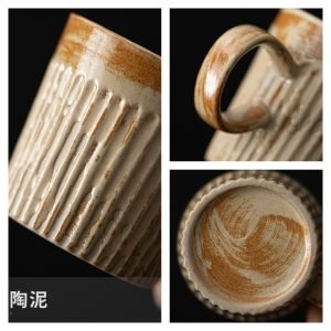 4.1 Fl Oz/120 Ml Japanese Style Wooden Tea Mugs Vintage