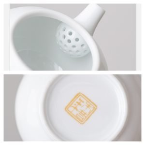 6.1fl Oz/180 Ml Hand Painted Flower Pattern Ceramic Chinese Antique Teapot Set