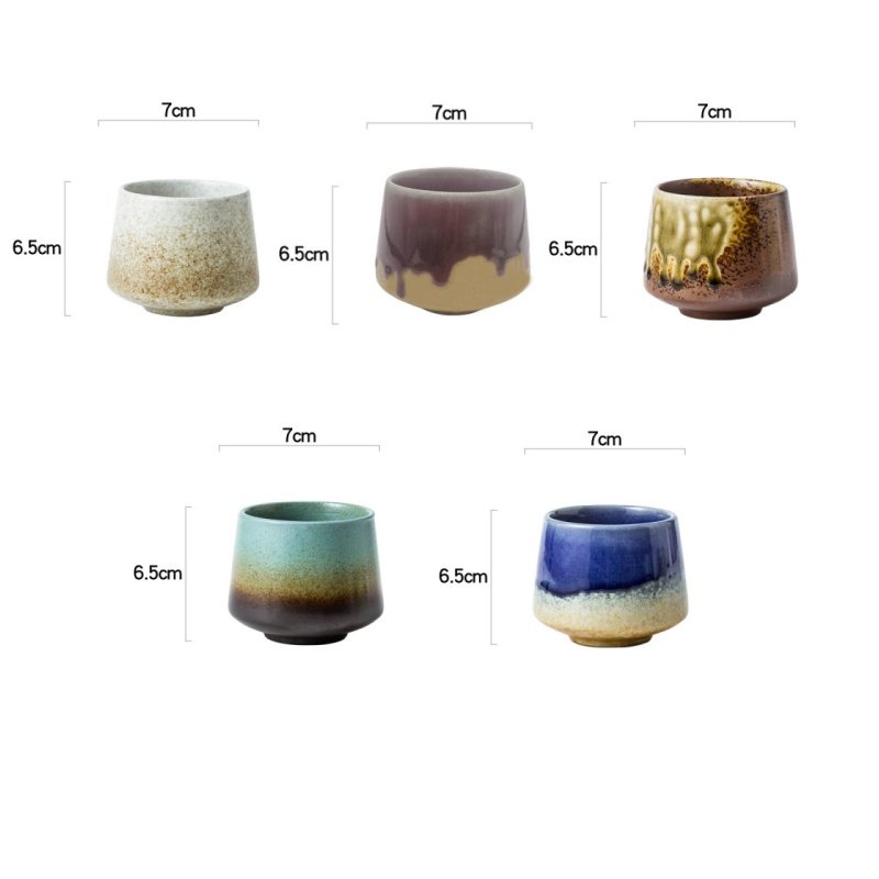 6.8 Fl Oz/200 Ml Blue And White Handmade Vintage Japanese Ceramic Tea Cups And Mugs 6.8 Fl Oz/200 Ml Blue And White Handmade Vintage Japanese Ceramic Tea Cups And Mugs