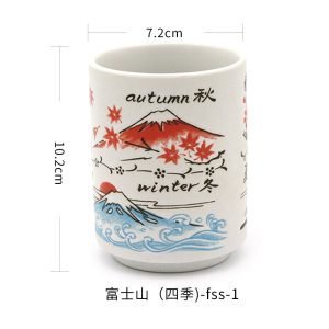 7.3 Fl Oz/215 Ml Japanese Rough Pottery Coffee Teacup And Saucer Set