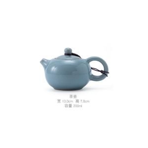 8.1 Fl Oz-9.1 Fl Oz Antique Traditional Chinese Purple Clay Teapot
