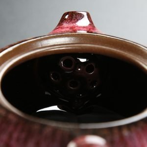 8.1 Fl Oz-9.1 Fl Oz Antique Traditional Chinese Purple Clay Teapot