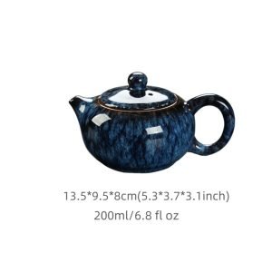 8.1 Fl Oz-9.1 Fl Oz Antique Traditional Chinese Purple Clay Teapot