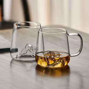 7.3 Fl Oz/215 Ml Japanese Rough Pottery Coffee Teacup And Saucer Set