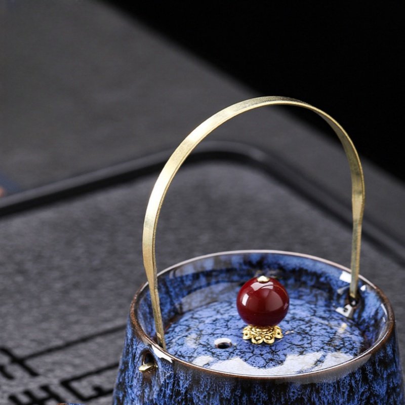 8.1 Fl Oz-9.1 Fl Oz Antique Traditional Chinese Purple Clay Teapot 8.1 Fl Oz-9.1 Fl Oz Antique Traditional Chinese Purple Clay Teapot