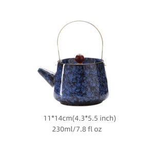 8.1 Fl Oz-9.1 Fl Oz Antique Traditional Chinese Purple Clay Teapot