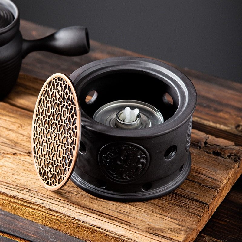 Black And Golden Modern Sleek Teapot Candle Warmer Black And Golden Modern Sleek Teapot Candle Warmer