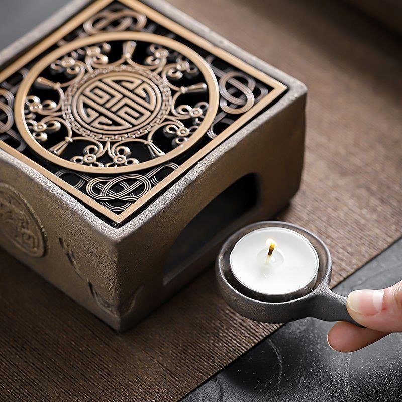Black And Golden Modern Sleek Teapot Candle Warmer Black And Golden Modern Sleek Teapot Candle Warmer