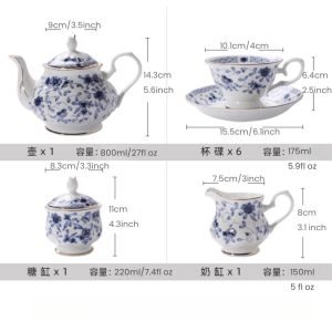 Luxurious And Royal Majestic Horse English Bone China Porcelain Tea Sets For Adults Vintage
