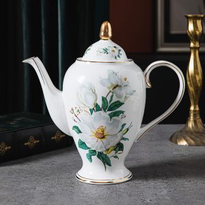Blue Floral And Royal Elegance In Vintage And Bone China Porcelain Tea And Coffee Set For Adults