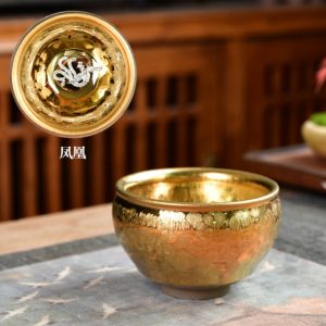 6.1 Fl Oz/180 Ml Dragon And Phoenix Oil Spot Jian Zhan Ware Tea Cups For Sale