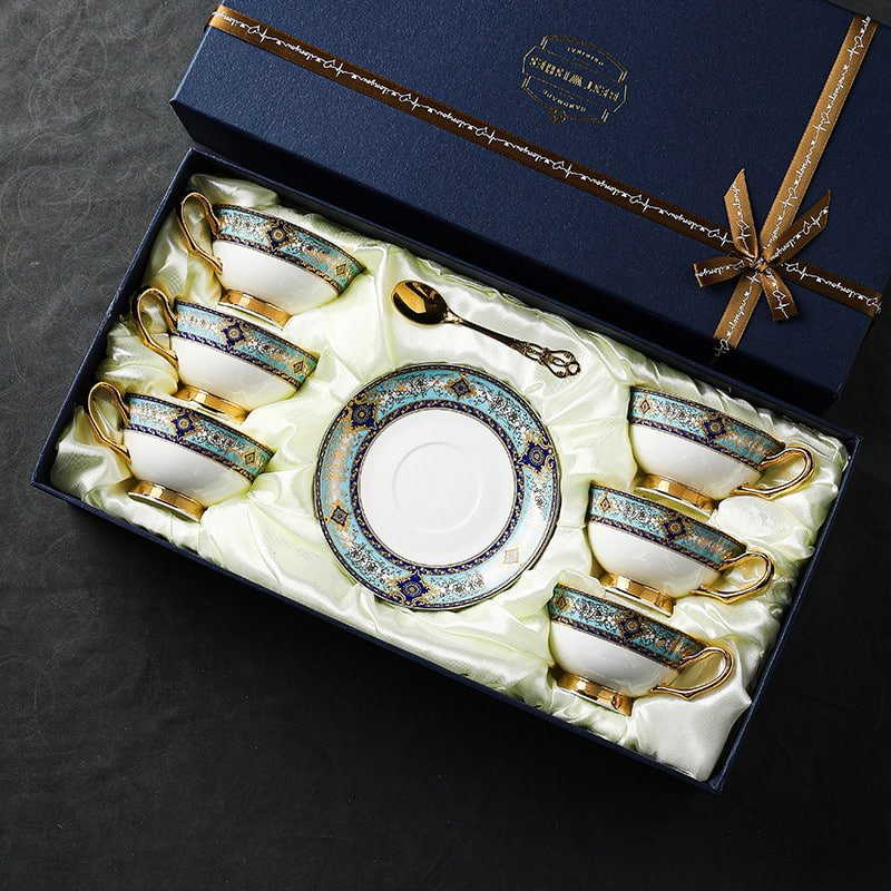 Embossed Pattern And Pumpkin-shaped Bone China Cheap Vintage Style Tea Cups With Saucers For Sale Embossed Pattern And Pumpkin-shaped Bone China Cheap Vintage Style Tea Cups With Saucers For Sale