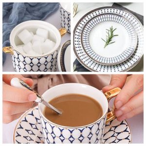 Luxurious And Royal Majestic Horse English Bone China Porcelain Tea Sets For Adults Vintage