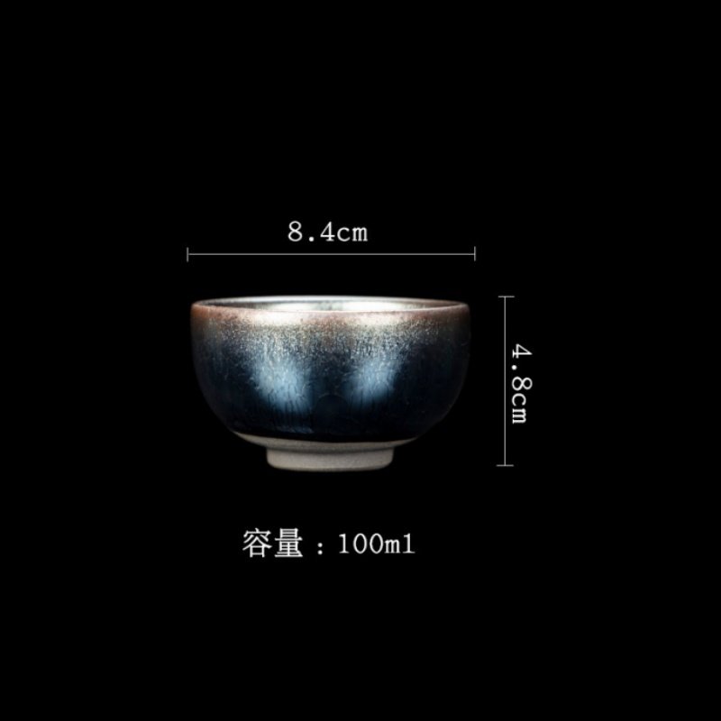 3.4 Fl Oz/100 Ml Golden Gilded Lotus Jian Zhan Ware Tea Cup 3.4 Fl Oz/100 Ml Golden Gilded Lotus Jian Zhan Ware Tea Cup
