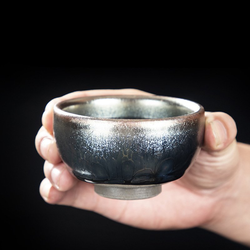 3.4 Fl Oz/100 Ml Golden Gilded Lotus Jian Zhan Ware Tea Cup 3.4 Fl Oz/100 Ml Golden Gilded Lotus Jian Zhan Ware Tea Cup