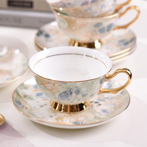 Luxurious And Royal Majestic Horse English Bone China Porcelain Tea Sets For Adults Vintage