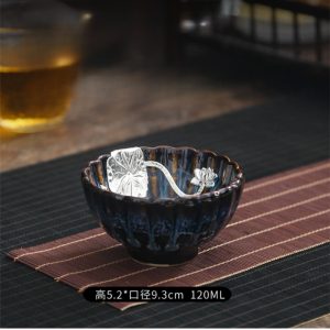 6.1 Fl Oz/180 Ml Dragon And Phoenix Oil Spot Jian Zhan Ware Tea Cups For Sale