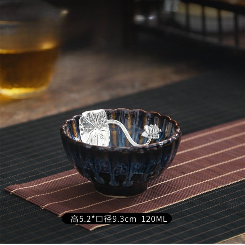 6.1 Fl Oz/180 Ml Dragon And Phoenix Oil Spot Jian Zhan Ware Tea Cups For Sale 6.1 Fl Oz/180 Ml Dragon And Phoenix Oil Spot Jian Zhan Ware Tea Cups For Sale