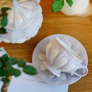 Luxurious And Royal Majestic Horse English Bone China Porcelain Tea Sets For Adults Vintage