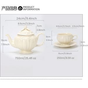 Luxurious And Royal Majestic Horse English Bone China Porcelain Tea Sets For Adults Vintage