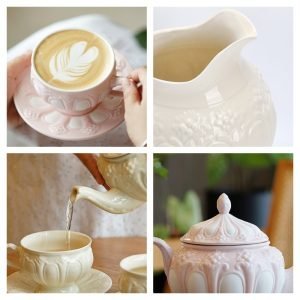 Luxurious And Royal Majestic Horse English Bone China Porcelain Tea Sets For Adults Vintage