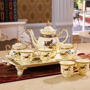 Pink Rose Garden English Vintage And Fine Bone China Porcelain Tea And Plate Set For Sale