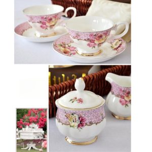 Luxurious And Royal Majestic Horse English Bone China Porcelain Tea Sets For Adults Vintage