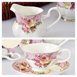 Luxurious And Royal Majestic Horse English Bone China Porcelain Tea Sets For Adults Vintage