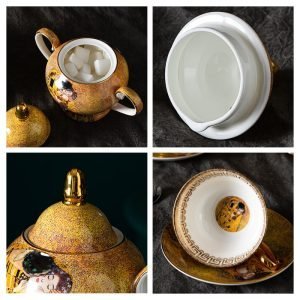 Blue Floral And Royal Elegance In Vintage And Bone China Porcelain Tea And Coffee Set For Adults