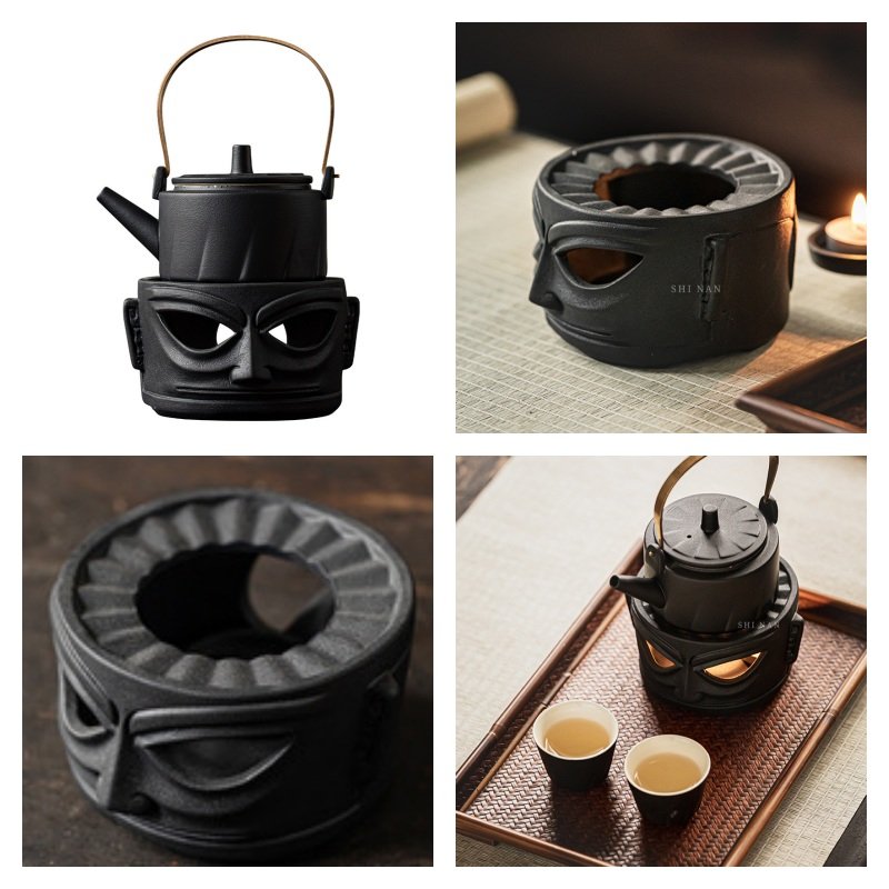 Black And Golden Modern Sleek Teapot Candle Warmer Black And Golden Modern Sleek Teapot Candle Warmer