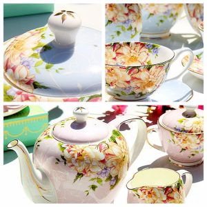 Luxurious And Royal Majestic Horse English Bone China Porcelain Tea Sets For Adults Vintage