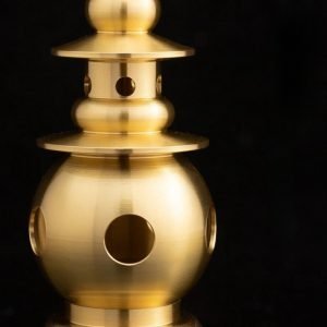 Tower-Shaped Antique Brass Incense Burner