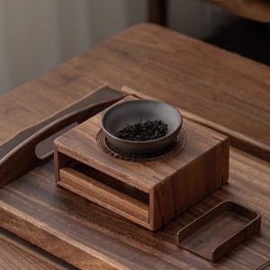 Black And Golden Modern Sleek Teapot Candle Warmer
