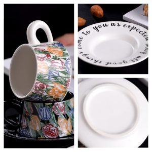 Botanical Whispers: Elegant English Bone China Tea Cups And Saucers Vintage