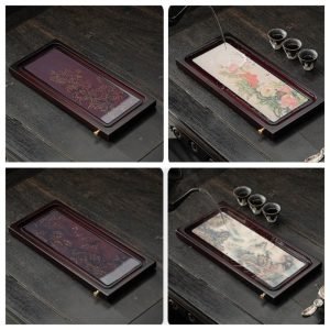 Chinese Heavy Bamboo And Color Change Gongfu Tea Set Serving Tray