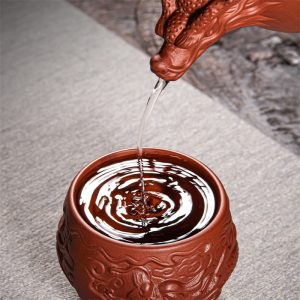 Best Dragon Theme Chinese Yixing Clay Zisha Tea Set For Sale