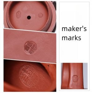 6.1 Oz Vintage Eight Sides Antique Chinese Zisha Yixing Clay Teapot With Maker's Marks