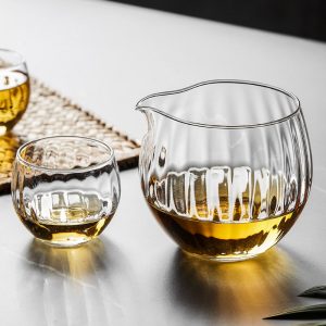 13.5 Fl Oz/400 Ml White And Green Clear Glass Tea Cups Tea Mug With Glass Infuser And Wooden Lid