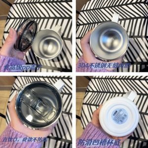 13.5 Fl Oz/400 Ml Personalized Coffee And Tea Mugs Stainless With Handle