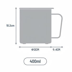 13.5 Fl Oz/400 Ml Personalized Coffee And Tea Mugs Stainless With Handle