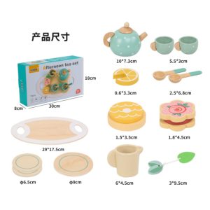 3 Pcs/set Vintage Plastic Dollhouse Miniature Tea Set For Kids