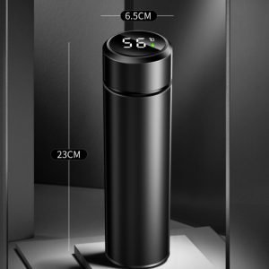 12.5 Fl Oz/370 Ml Black And White Small Stainless Steel Thermal Tea Cups With Lids