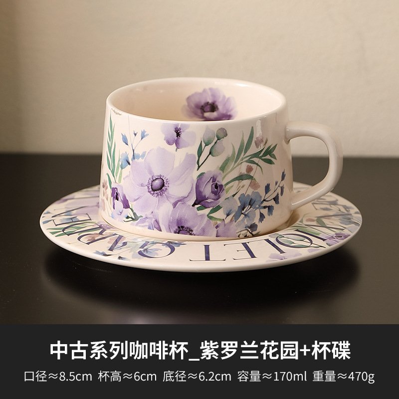 5.1 Fl Oz/150 Ml Pink And Rose Red Ceramic Coffee Tea Cups And Saucers Sets 5.1 Fl Oz/150 Ml Pink And Rose Red Ceramic Coffee Tea Cups And Saucers Sets