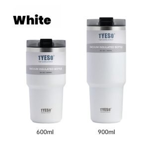 20.3 Fl Oz-30.4 Fl Oz Portable Coffee And Tea Thermal Cups Stainless With Straw