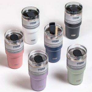 20.3 Fl Oz-30.4 Fl Oz Portable Coffee And Tea Thermal Cups Stainless With Straw