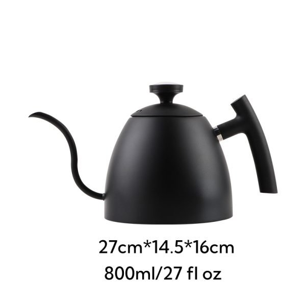27 Fl Oz/800 Ml Small Retro Stainless Steel Gooseneck Teapot With Thermometer And Infuser