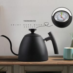 27 Fl Oz/800 Ml Small Retro Stainless Steel Gooseneck Teapot With Thermometer And Infuser